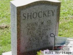 John W Shockey, Sr