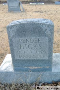 Jake Pender Hicks