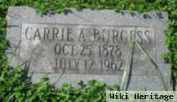 Carrie A Wells Burgess