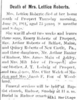 Lettice Lodwig Roberts