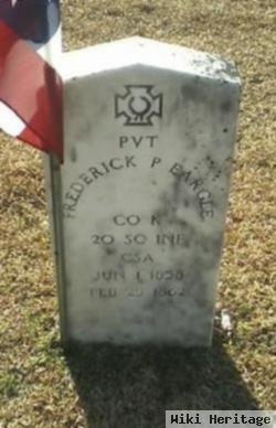 Pvt Frederick P Eargle