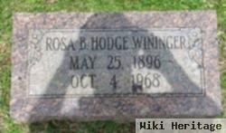 Rosa B. Hodge Wininger