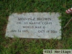 Melvin F "mel" Brown