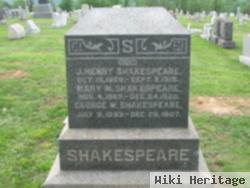 John Henry "j. Henry" Shakespeare