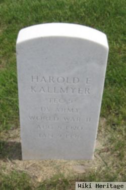 Harold E Kallmyer