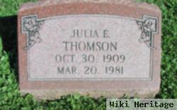 Julia Elizabeth Thomson