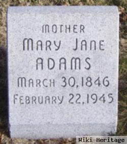 Mary Jane Hamilton Adams