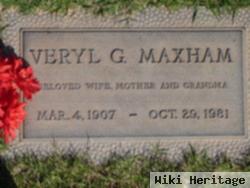 Veryl Gertrude Johnston Maxham