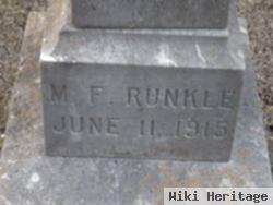 Margaret Frances "fannie" Runkle