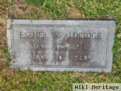 Esther Wilkins Aldridge