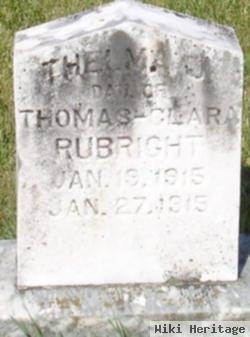 Thelma J Rubright