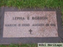 Lepha E. Boldgett Robson