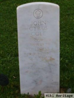 Cdr John Cyrus Cole