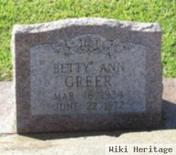 Betty Ann Gallien Greer