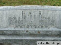 Frank A Hair, Sr