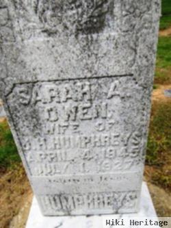 Sarah Ann Owen Humphreys