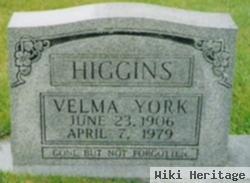 Velma York Higgins