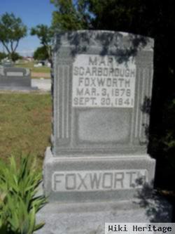 Mary Scarborough Foxworth