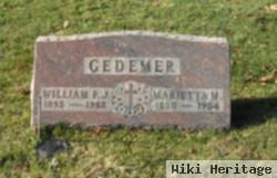 William F. Gedemer