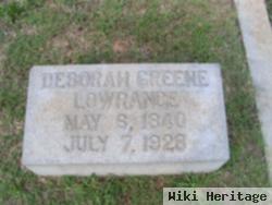 Deborah "debby" Greene Lowrance