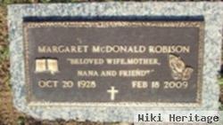 Margaret Sophronia Mcdonald Robison