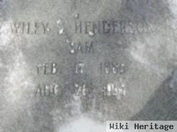 Wiley S "sam" Henderson