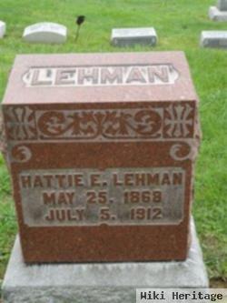 Hattie E Lehman