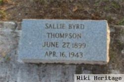 Sarah "sallie" Byrd Thompson