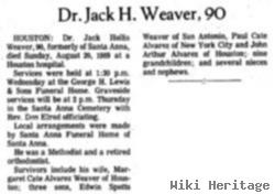 Dr Jack Hollis Weaver