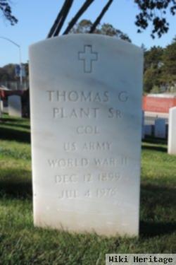 Col Thomas G Plant, Sr