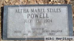 Altha Mable Powell Stiles