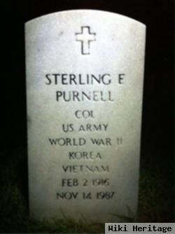 Sterling E Purnell