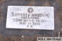 Lambert E Harrison