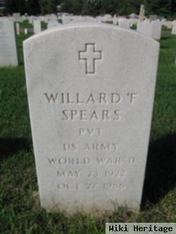 Willard F Spears