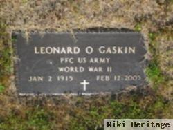 Pfc Leonard O Gaskin