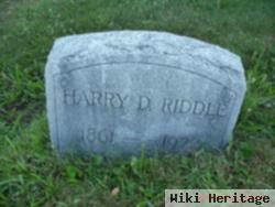 Harry D Riddle