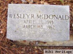 Wesley R. Mcdonald