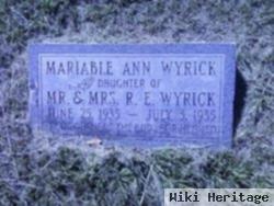 Mariable Ann Wyrick