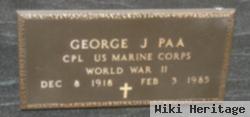 Corp George J. Paa