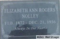 Elizabeth Ann "bessie" Nolley Rogers