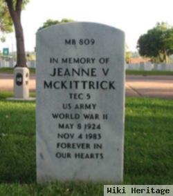 Jeanne V Mckittrick