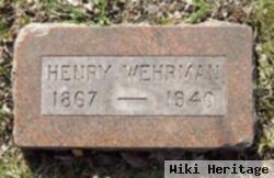 Henry Wehrman