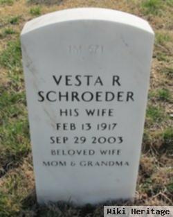 Vesta R Schroeder