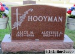 Alice M Garrity Hooyman