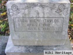 Ruth Kyle Hicks Taylor