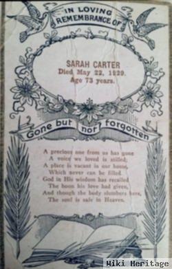 Sarah Ann Burlington Carter