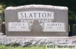 Cecil E Slatton