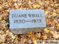 Duane W Hall