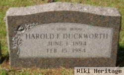 Harold F Duckworth