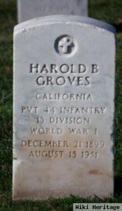 Harold B Groves